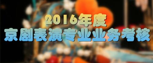 女人被操屄穴国家京剧院2016年度京剧表演专业业务考...